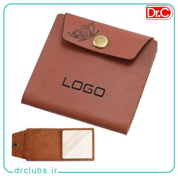 آینه تبلیغاتی جلد چرمی